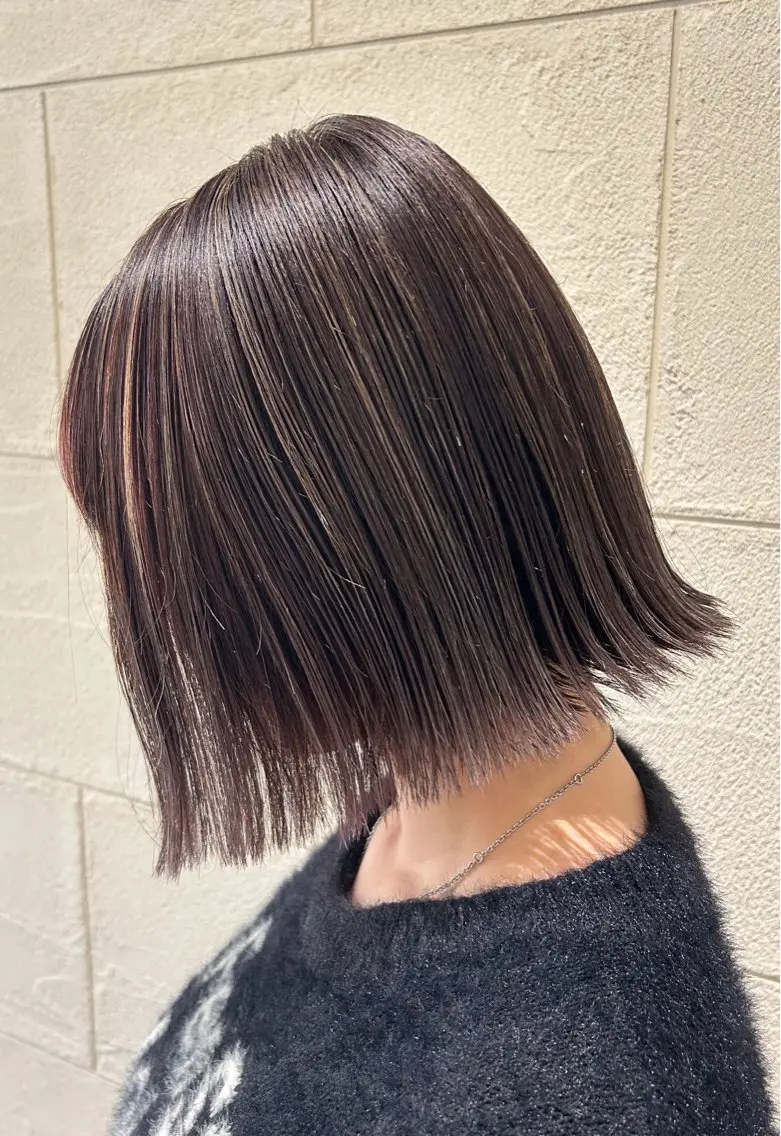 ミディアム カラー カット ヘアカラー Porte 💖Maruyamaのヘアスタイル