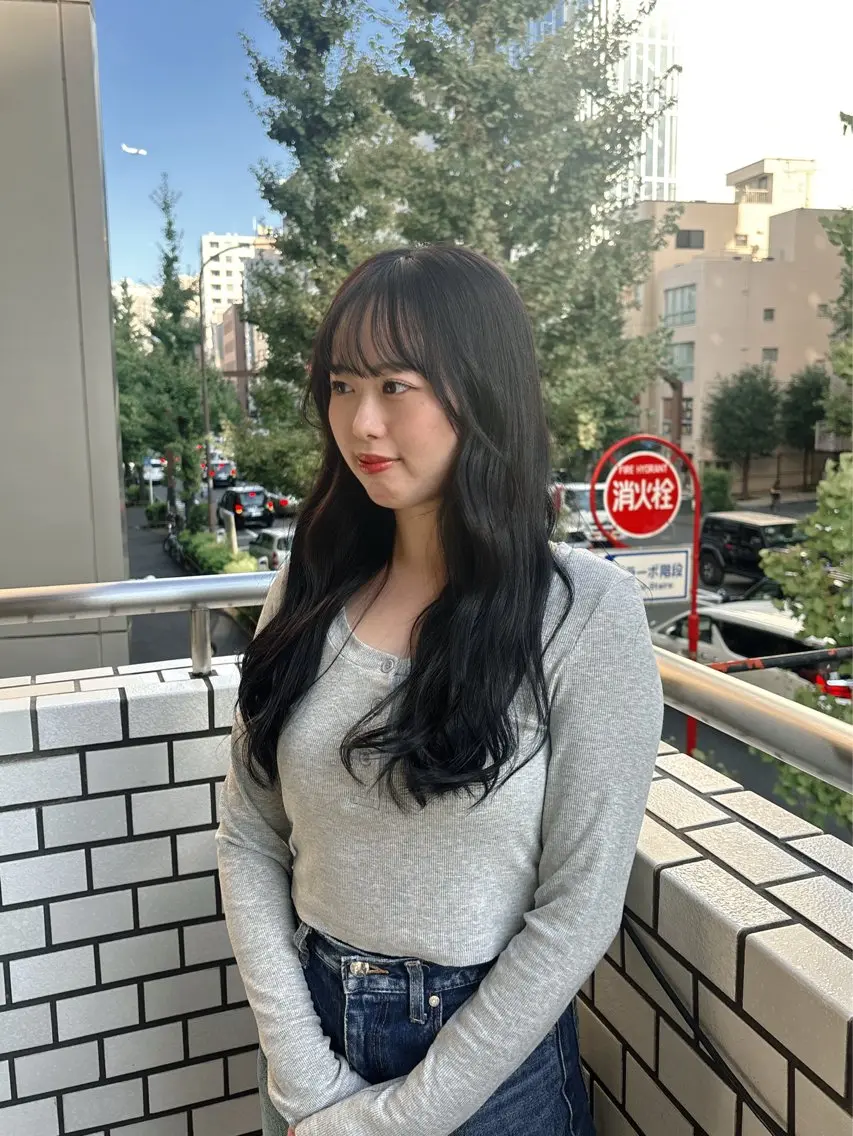 ロング カラー 髪質改善カラー ベージュ🤎YUMEのヘアスタイル