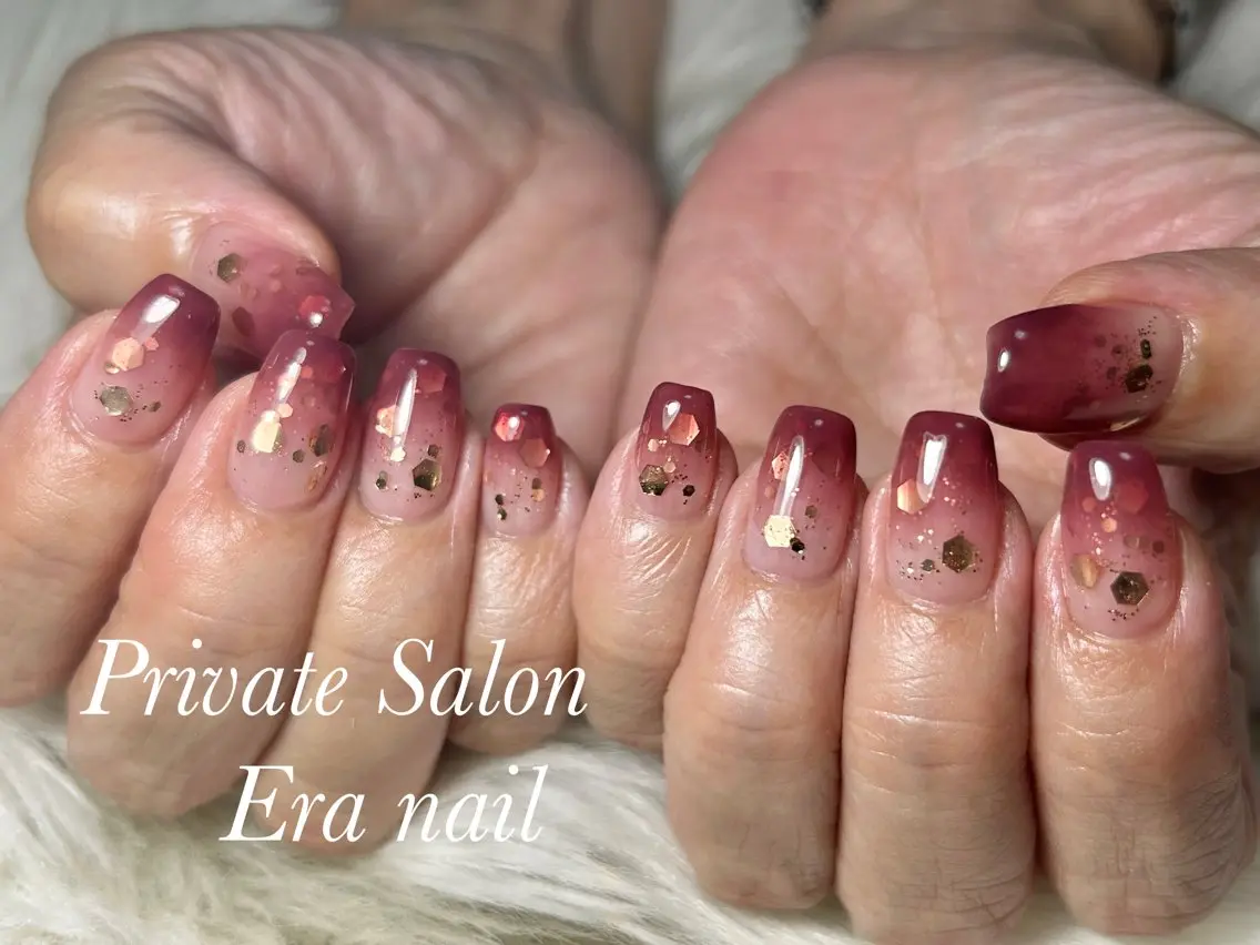 ネイル グラデーション ハンドネイル Era nailのネイルデザイン