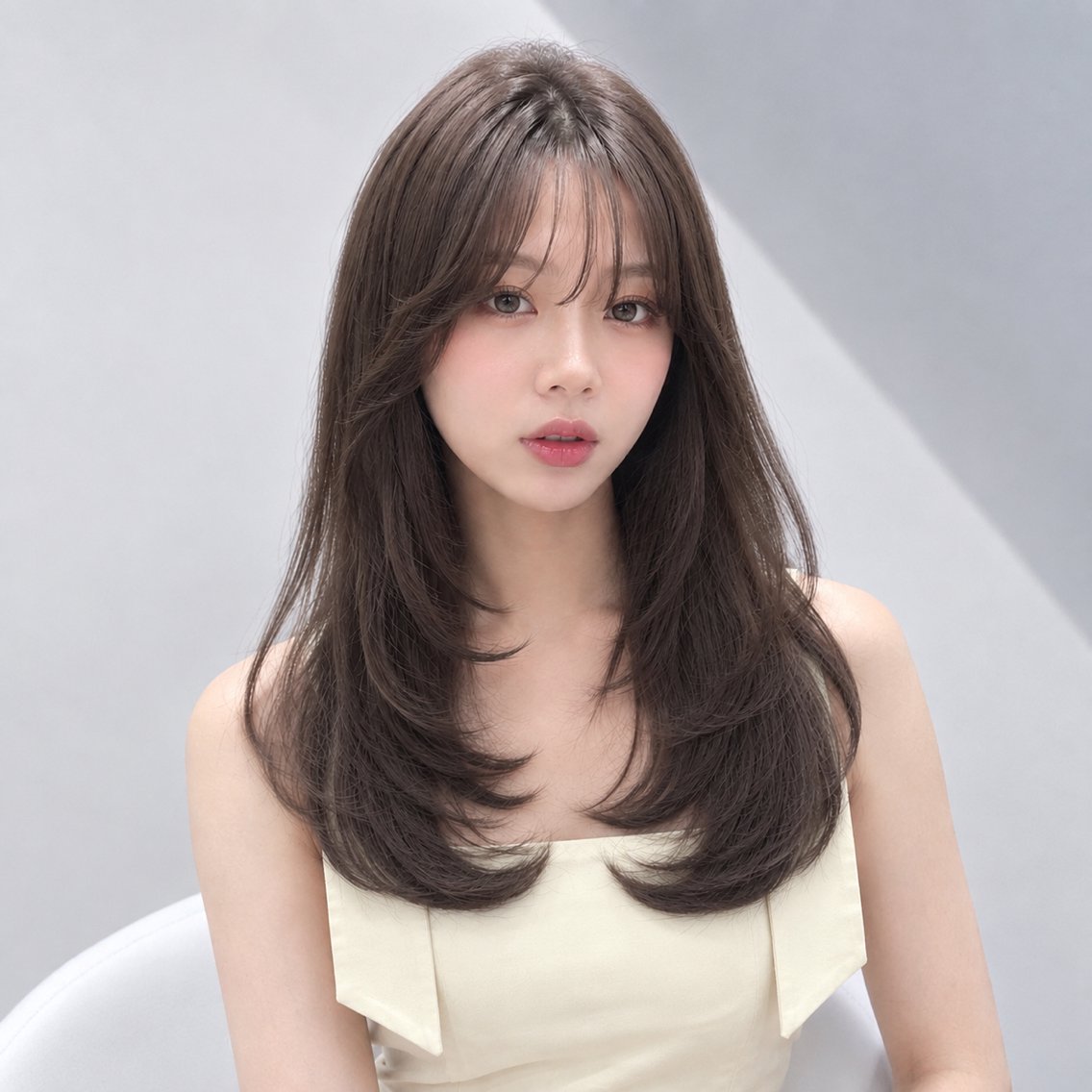 ロング ［YAMATO］ 顔まわりカットのヘアスタイル