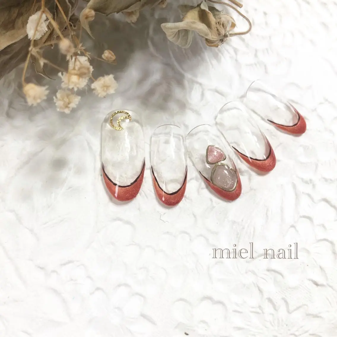 ネイル アートネイル 長さ出し フットネイル ジェルネイル マットネイル miel nailのネイルデザイン
