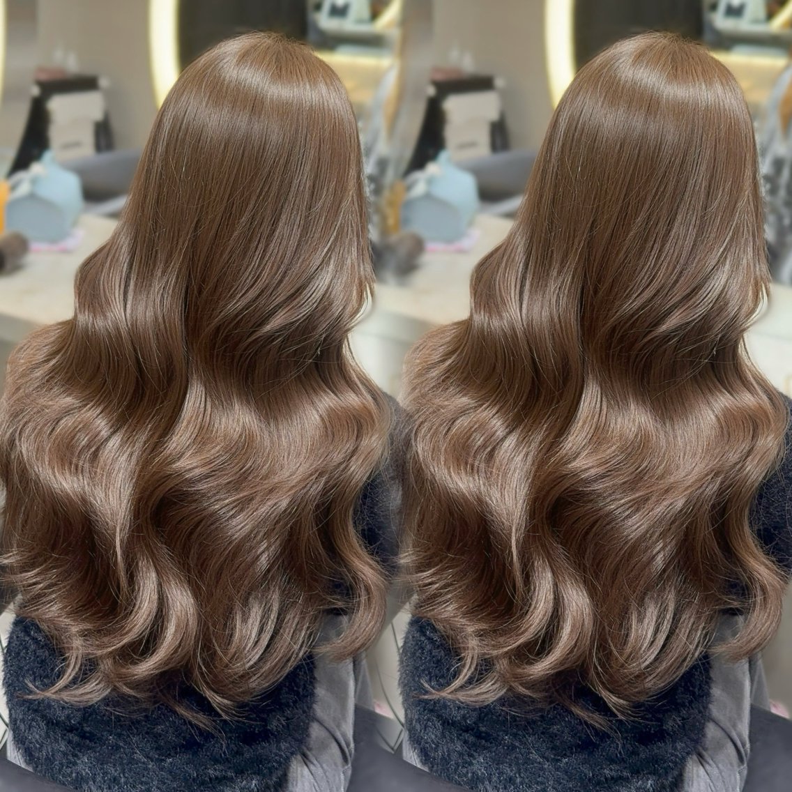 ロング ロング カット ヘアカラー 🤍naomi/ 韓国レイヤー🤍のヘアスタイル
