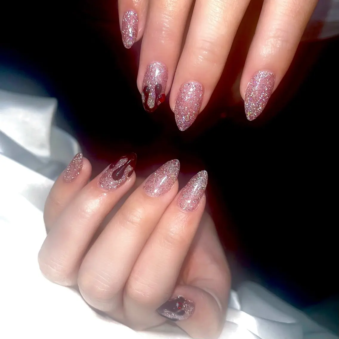 ネイル チークネイル 桜ネイル 長さ出し フットネイル ジェルネイル ハンドネイル Maika's nailのネイルデザイン