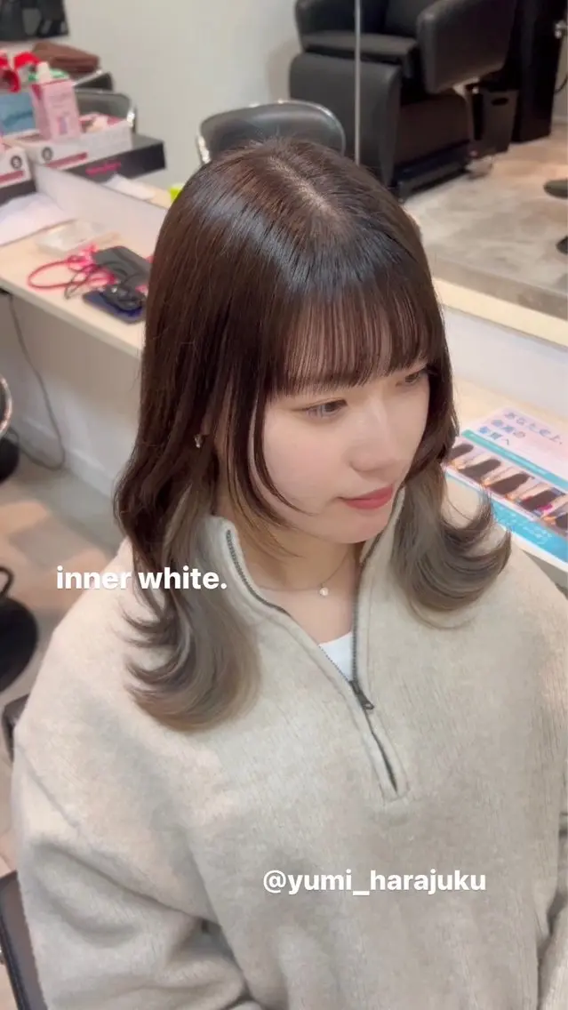 ミディアム カラー パーマ ヘアアレンジ メンズ ワット 原宿のヘアスタイル