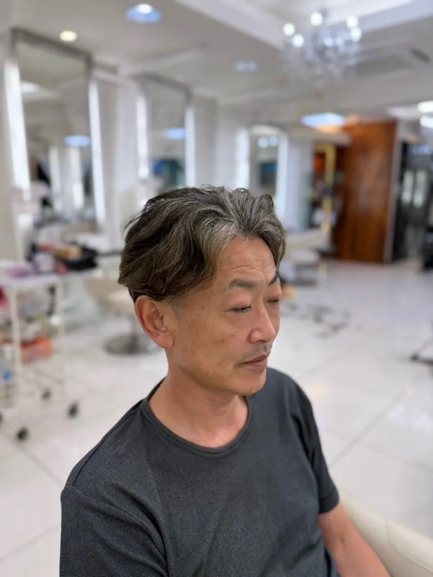 ショート パーマ メンズ カット パーマ 🔥men's特化 🔥三上 拓真のヘアスタイル