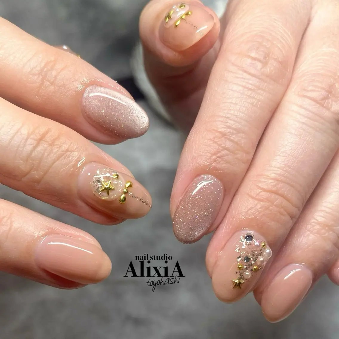 ネイル ハンドネイル AlixiA ゆみのネイルデザイン