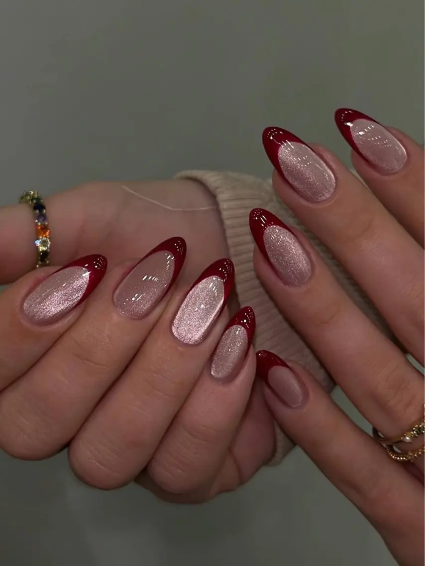 ネイル 長さ出し フレンチネイル 韓国ネイル ロングネイル マグネットネイル ハンドネイル Akina Nail 亀戸のネイルデザイン