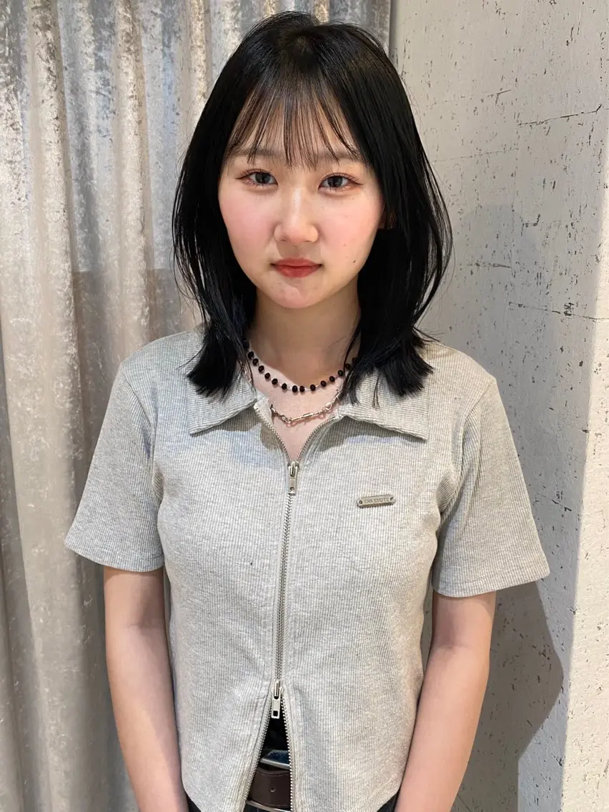 ミディアム カラー カット ヘアカラー トリートメント mai / linoah˚✧のヘアスタイル