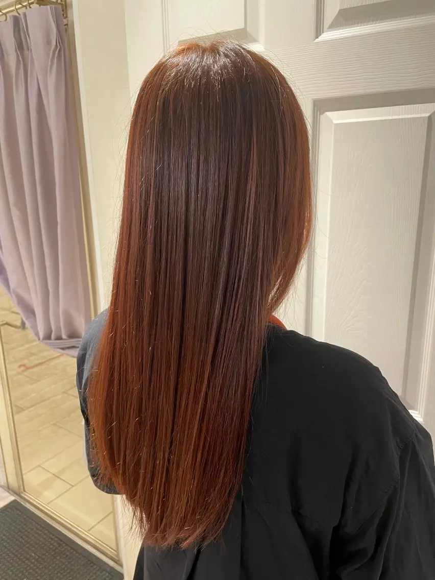 ロング カラー カット 柳井 準平のヘアスタイル