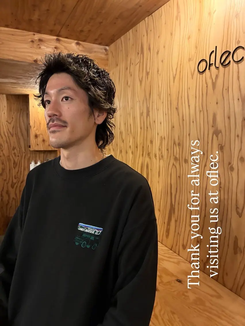 パーマ メンズ メンズパーマ メンズウルフカット ウルフカット カット OCHIAI KEISUKEのヘアスタイル