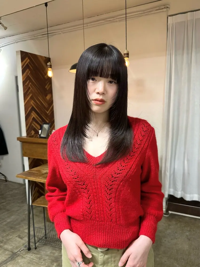 🌟前髪カット&前髪縮毛🌟&トリートメント(初回マイクロバブル付き)の写真