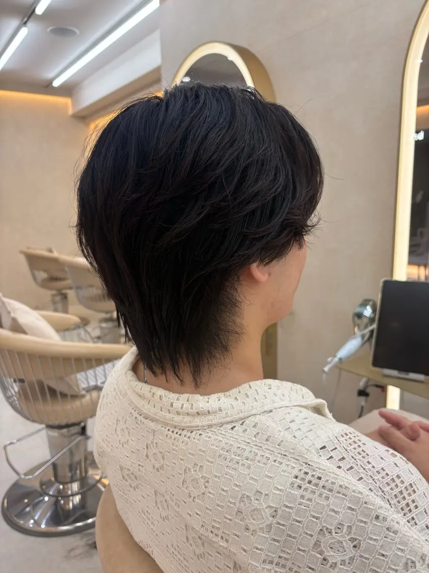 メンズ メンズウルフカット ウルフカット カット トリートメント mikoto /メンズ特化/池袋のヘアスタイル