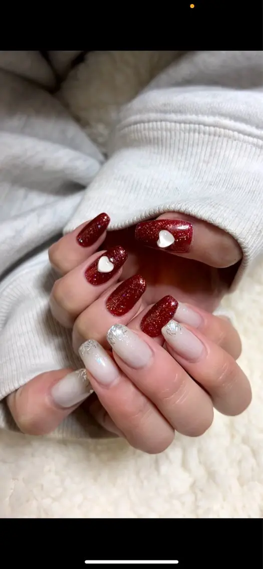 ネイル ラメ(グリッター) ラメグラデーション ハンドネイル fleur フルールのネイルデザイン