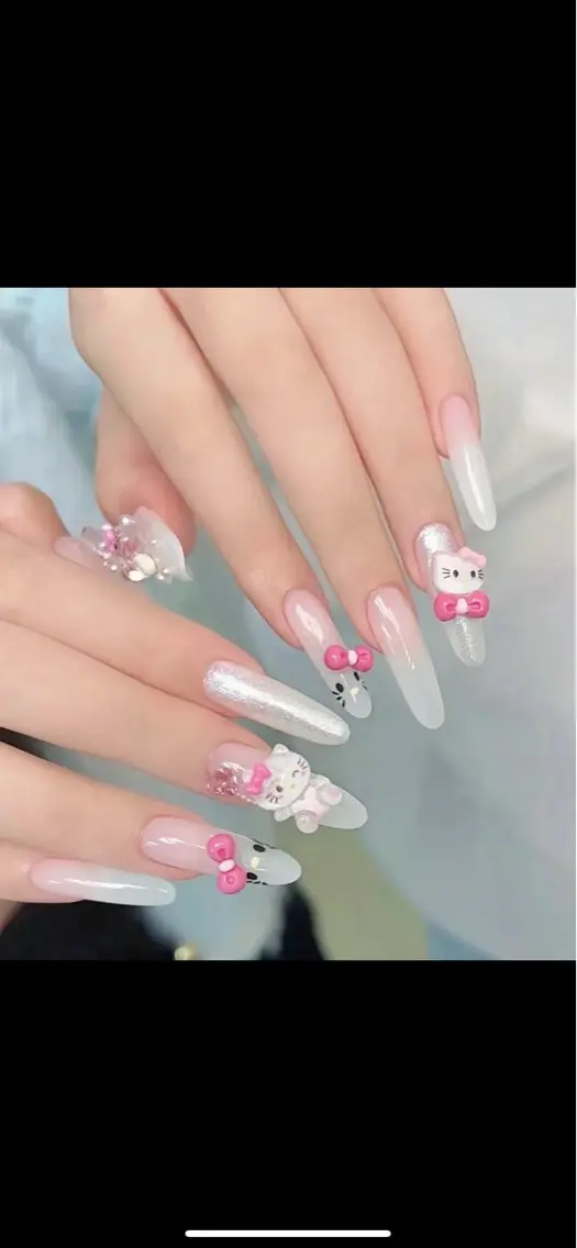 ネイル チークネイル 長さ出し フレンチネイル ガーリー 韓国ネイル SunNail池袋駅 ワンホンネイルのネイルデザイン