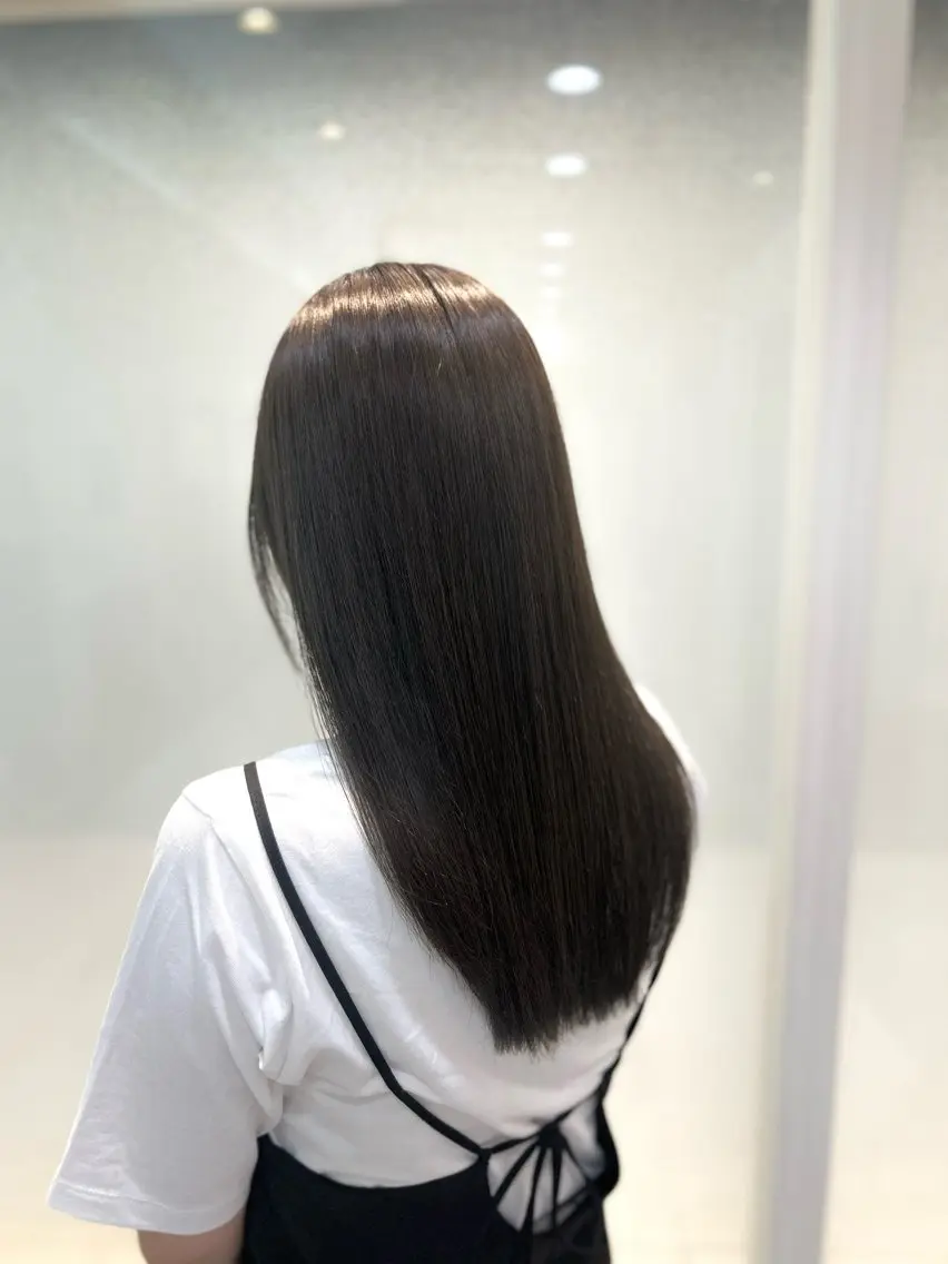ロング カラー カット ヘアカラー トリートメント 似合わせカラー/艶 髪質改善/ヨシザキのヘアスタイル