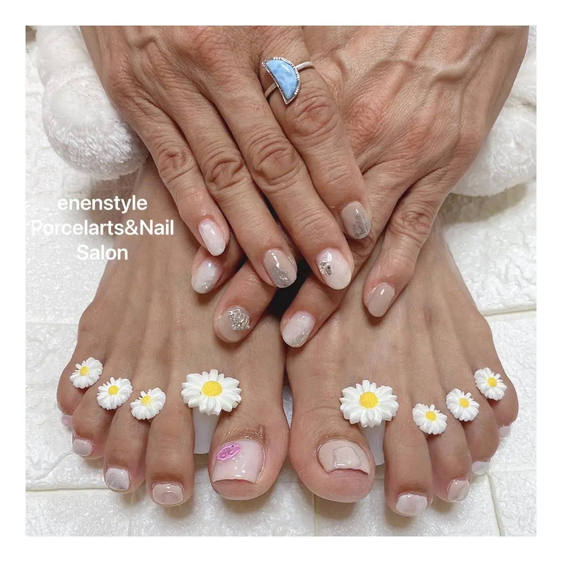 ミディアム ネイル 🐾enen style 🐾のネイルデザイン