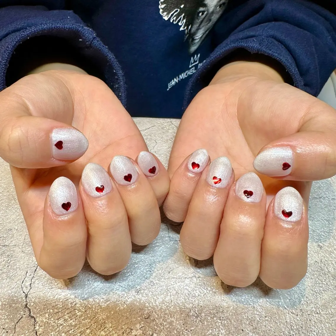 ネイル ハート ハンドネイル Tocowaka マエダのネイルデザイン