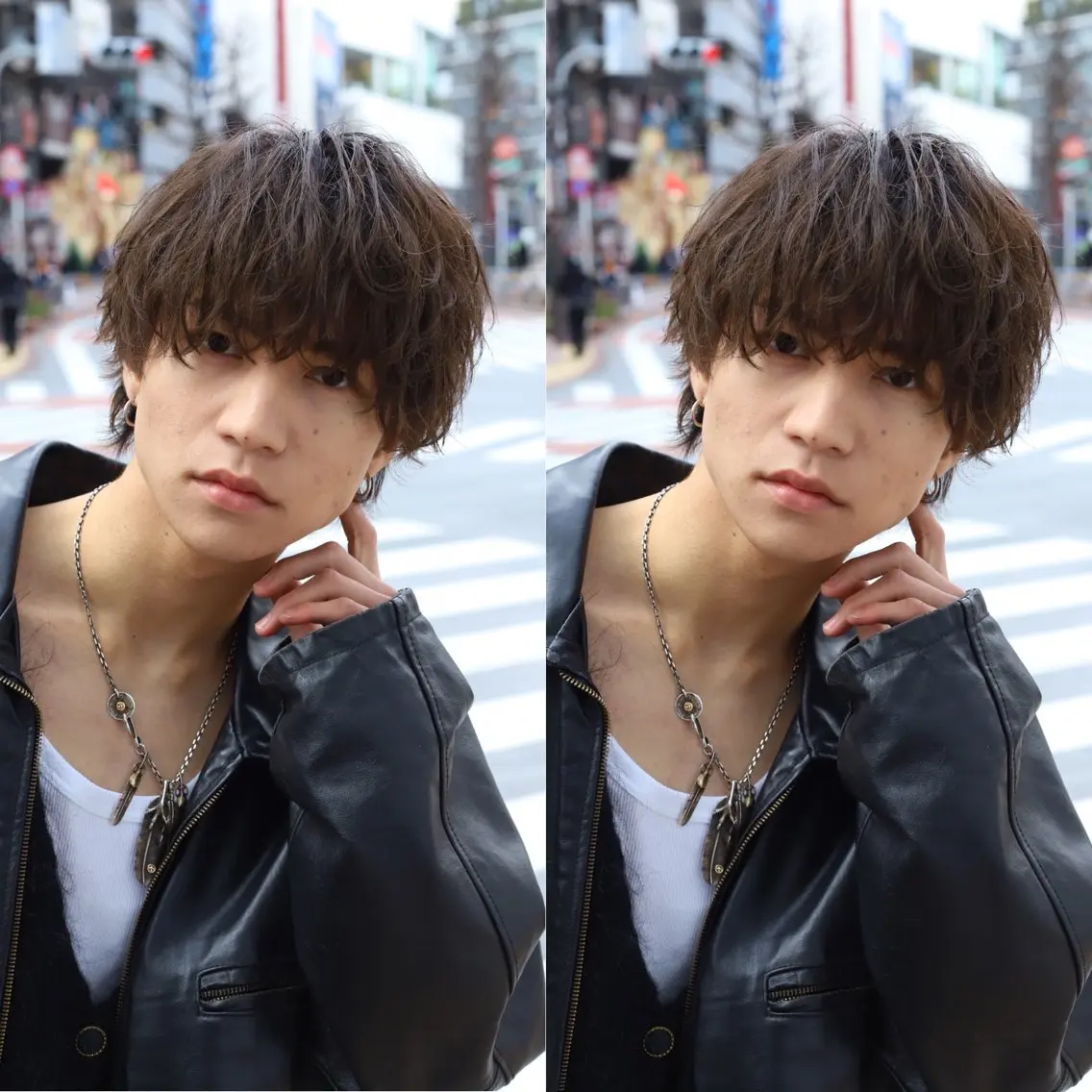 パーマ メンズ フェザーパーマ メンズパーマ カット パーマ 渋谷/メンズパーマ 大岡拓海のヘアスタイル