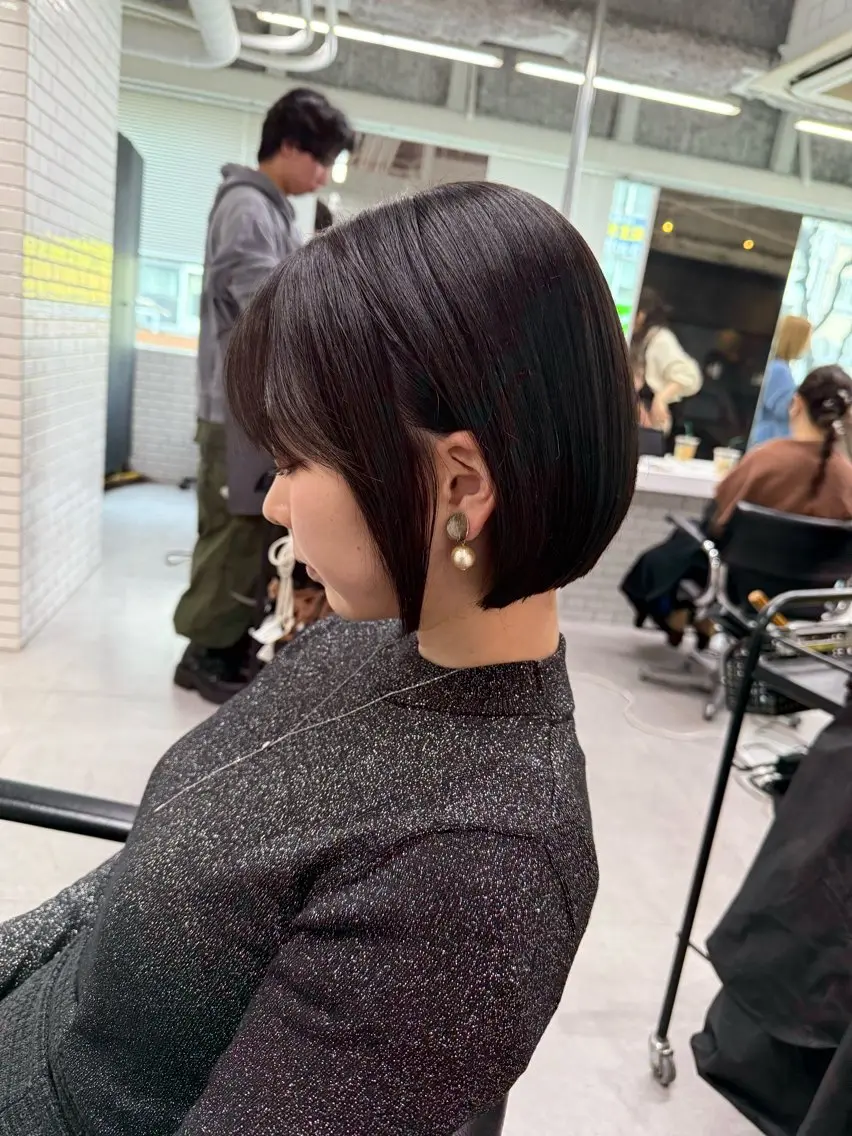 ショート カラー カット ヘアカラー トリートメント Bob &髪質改善 NEMOTOのヘアスタイル