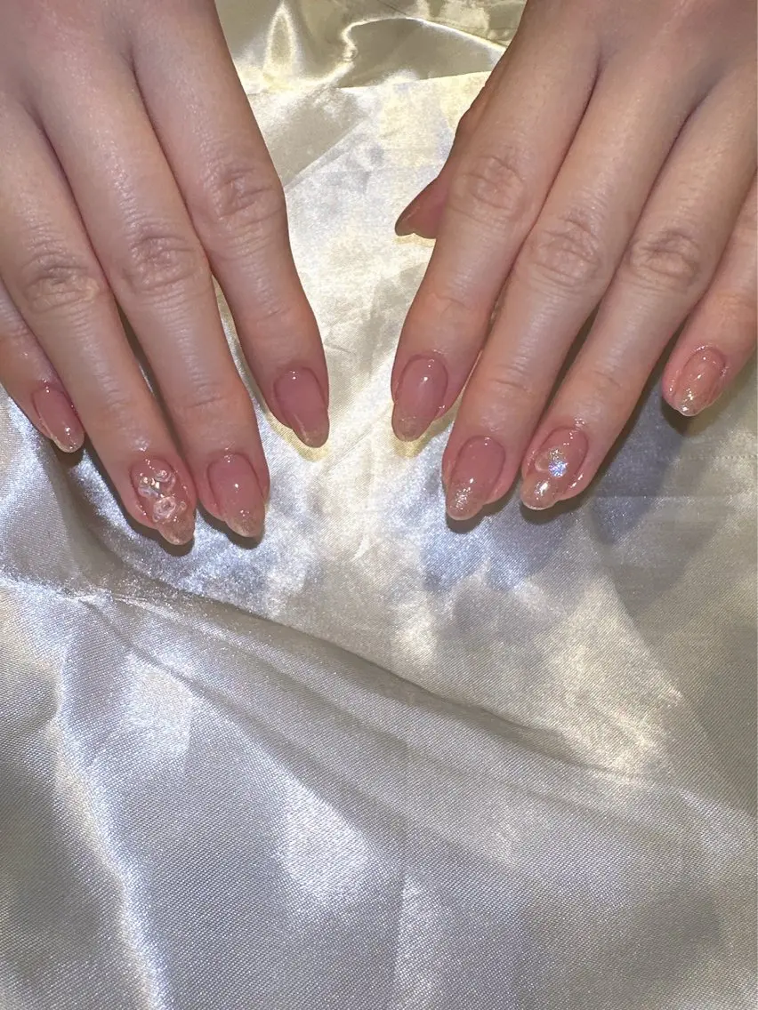 ネイル フラッシュネイル マグネットネイル ニュアンスネイル シンプルネイル ワンホンネイル ハンドネイル at Nailのネイルデザイン