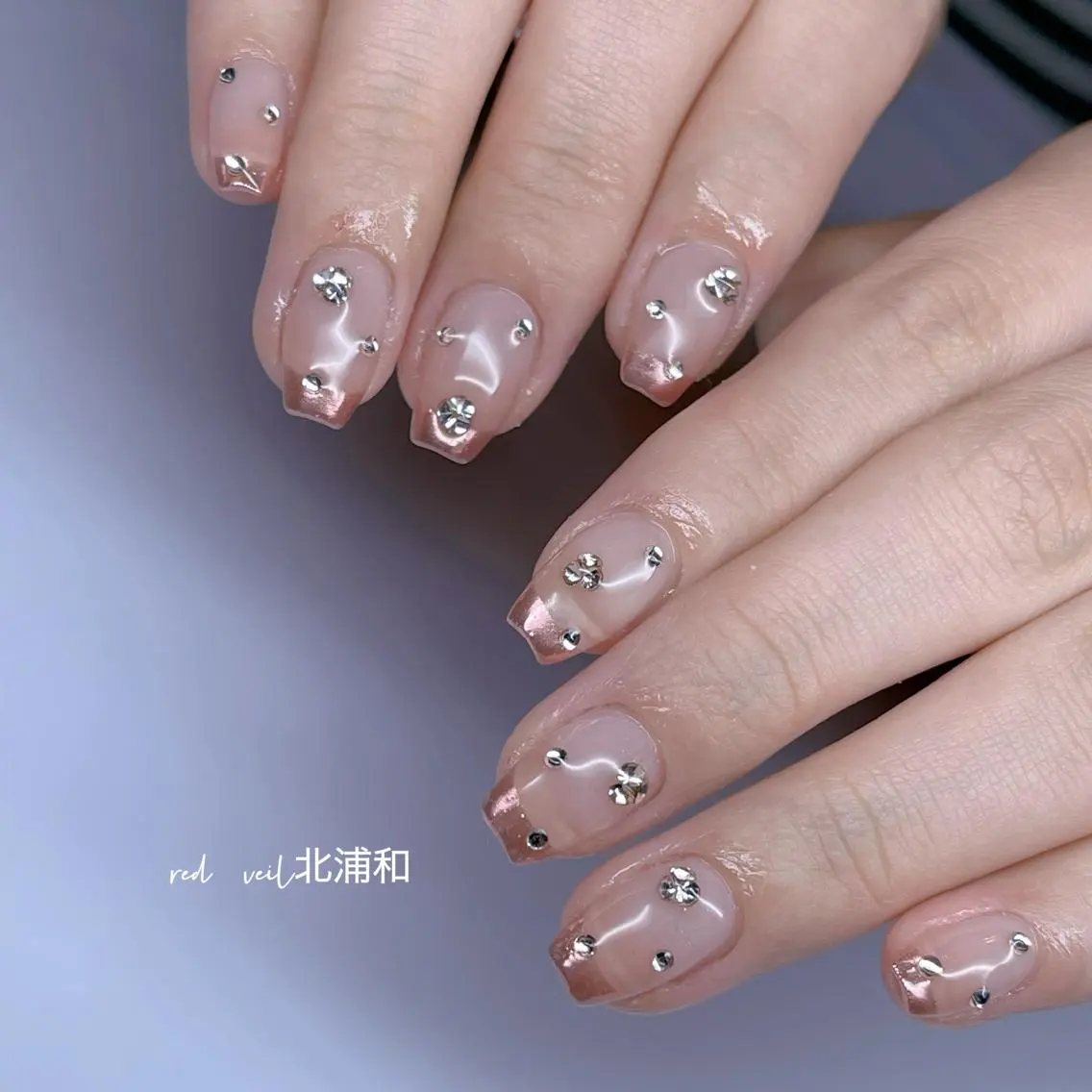 ショート ネイル ハンドネイル 長さ出し専門 nynaのネイルデザイン