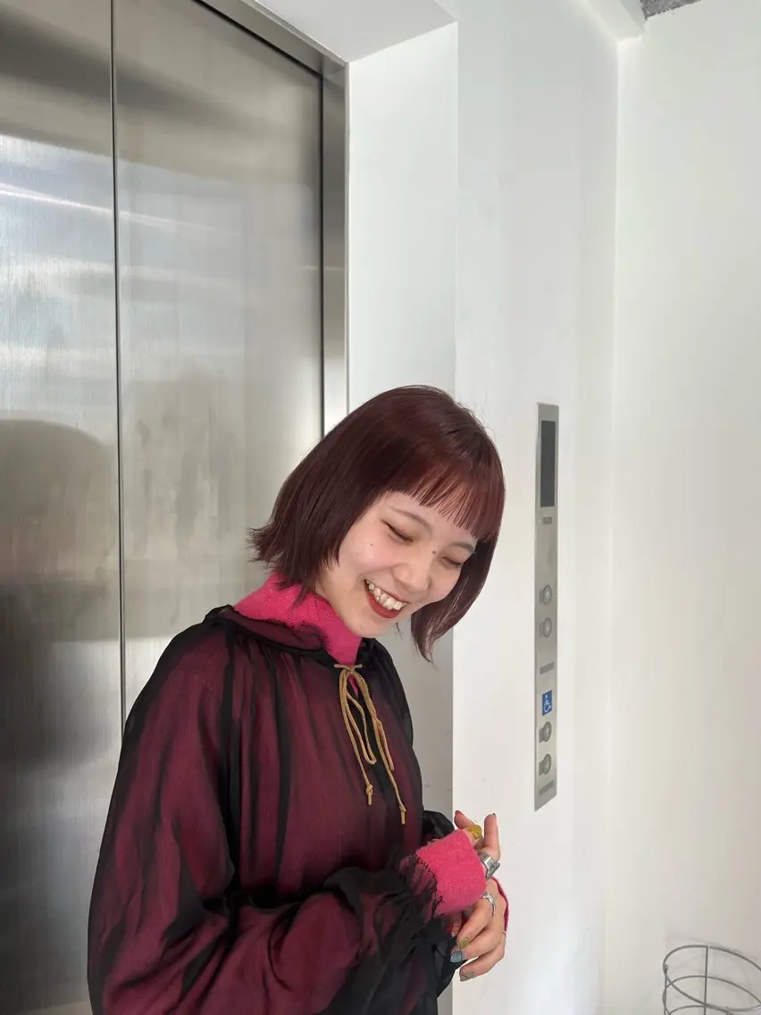 ミディアム カラー カット ヘアカラー トリートメント 赤みゼロ/透明感 カラー🔅KANTAのヘアスタイル