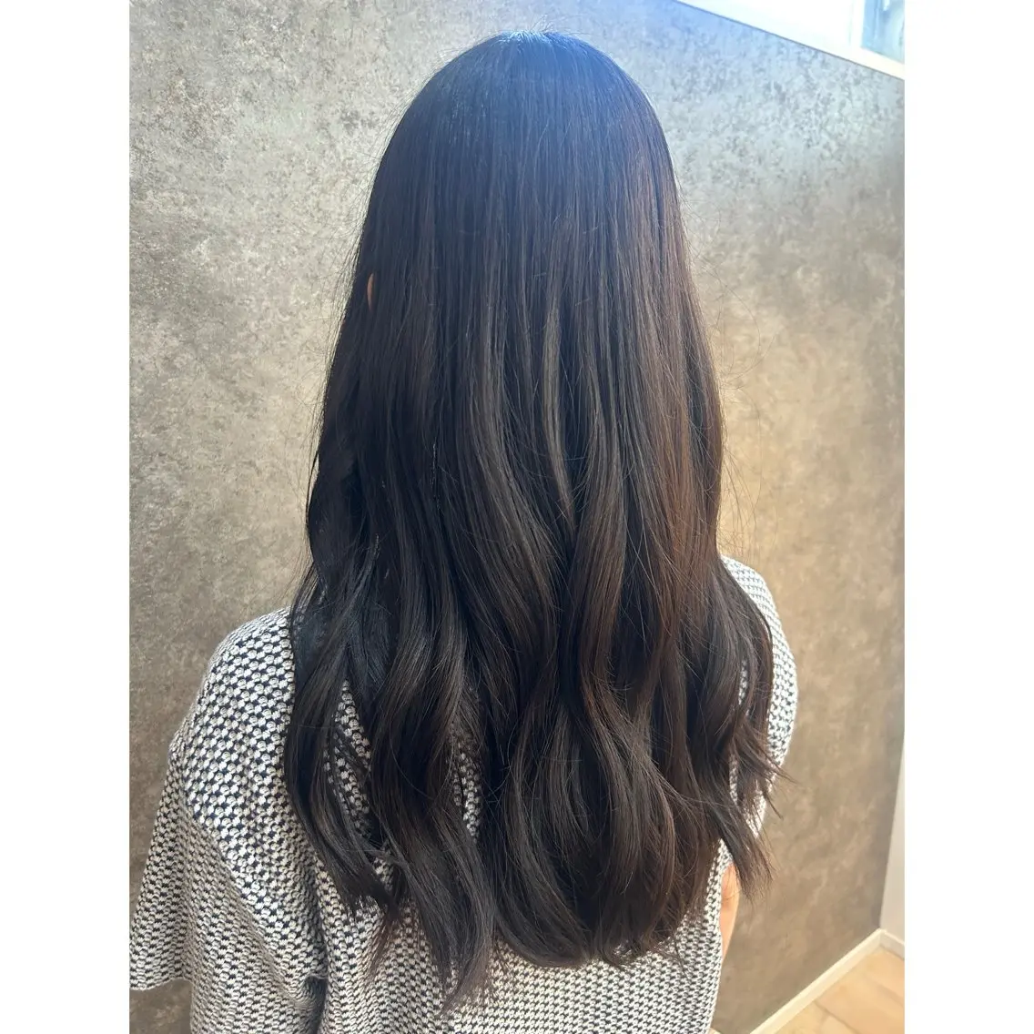 ロング カラー ブラウンカラー 韓国風ヘア 三木 夏穂のヘアスタイル