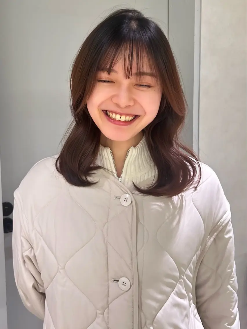 ミディアム カット ヘアカラー ayari🌸西梅田 カットモデル募集中✨のヘアスタイル