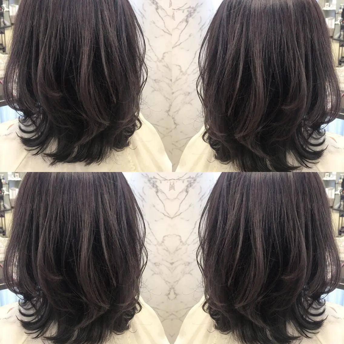 セミロング カラー box  mico. mutsumiのヘアスタイル