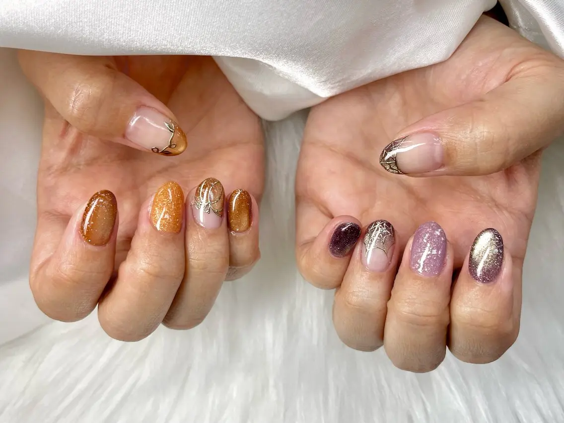 ネイル ハロウィン ハンドネイル Bianca美浜店 Hanaのネイルデザイン