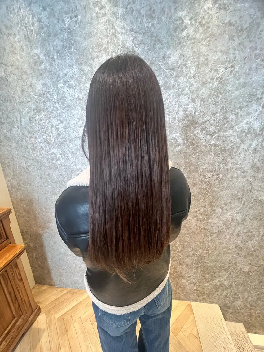 ロング カラー カット 縮毛矯正 soi 💜AYAKOのヘアスタイル