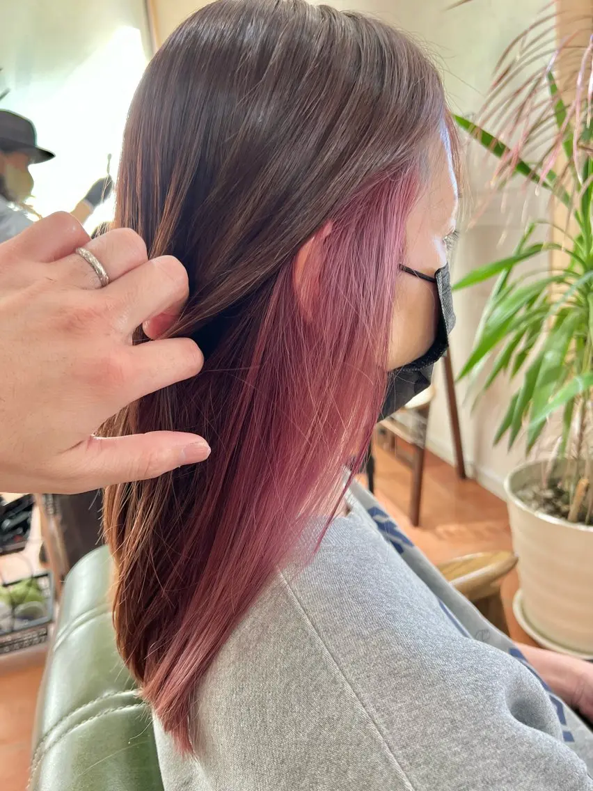 ロング カラー ヘアカラー トリートメント 石井 佑樹のヘアスタイル