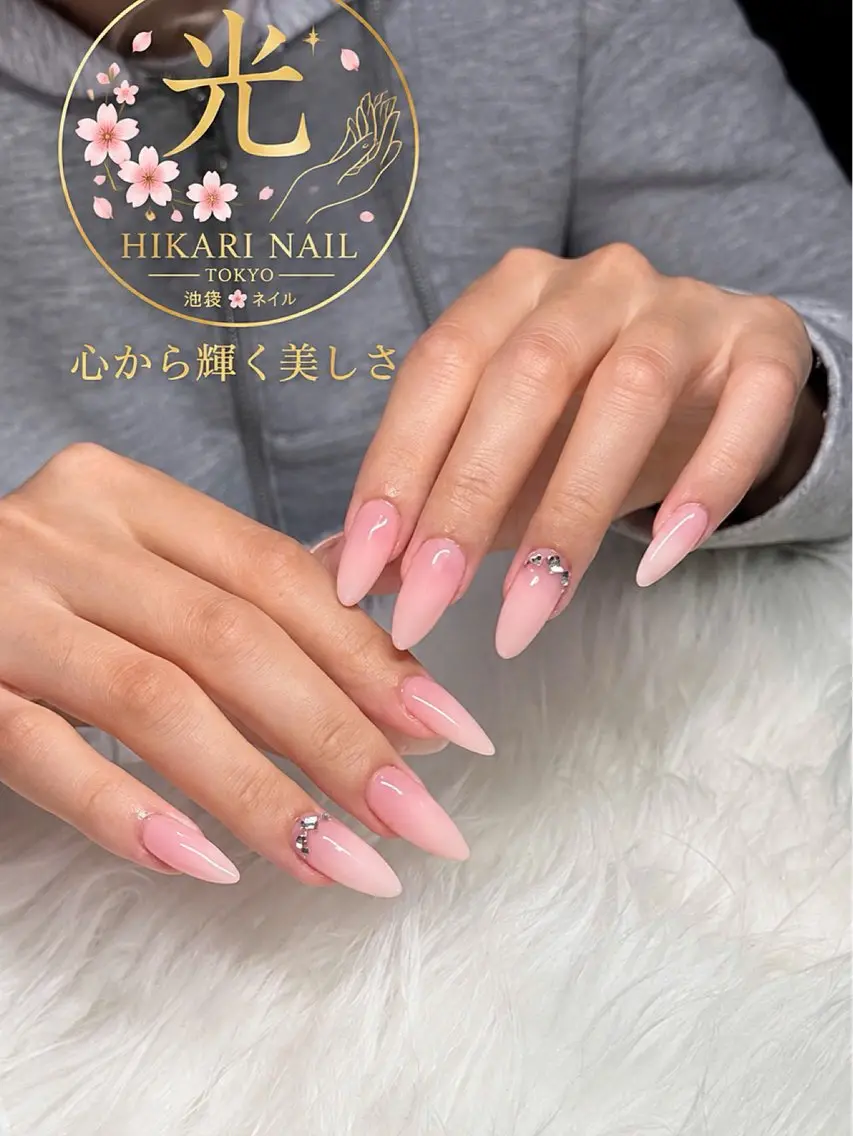 ネイル チークネイル 長さ出し フレンチネイル ガーリー ハロウィン ハンドネイル HikariNail Ikebukuroのネイルデザイン