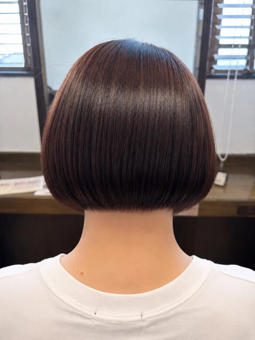 ミディアム カット ヘアカラー 優子/ 似合わせカットカラーのヘアスタイル
