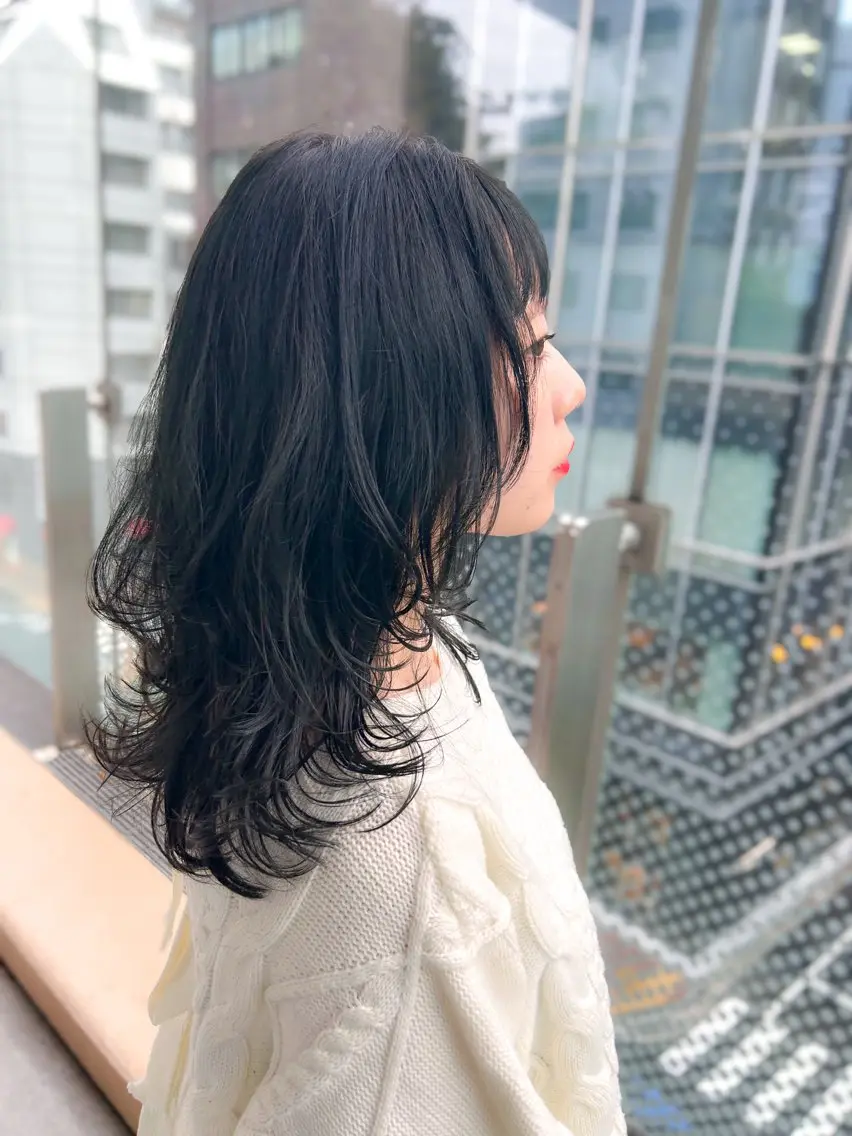 セミロング カラー カット ヘアカラー トリートメント ヘッドスパ 顔周りレイヤー/ボブ 銀座✨中野まさひろのヘアスタイル