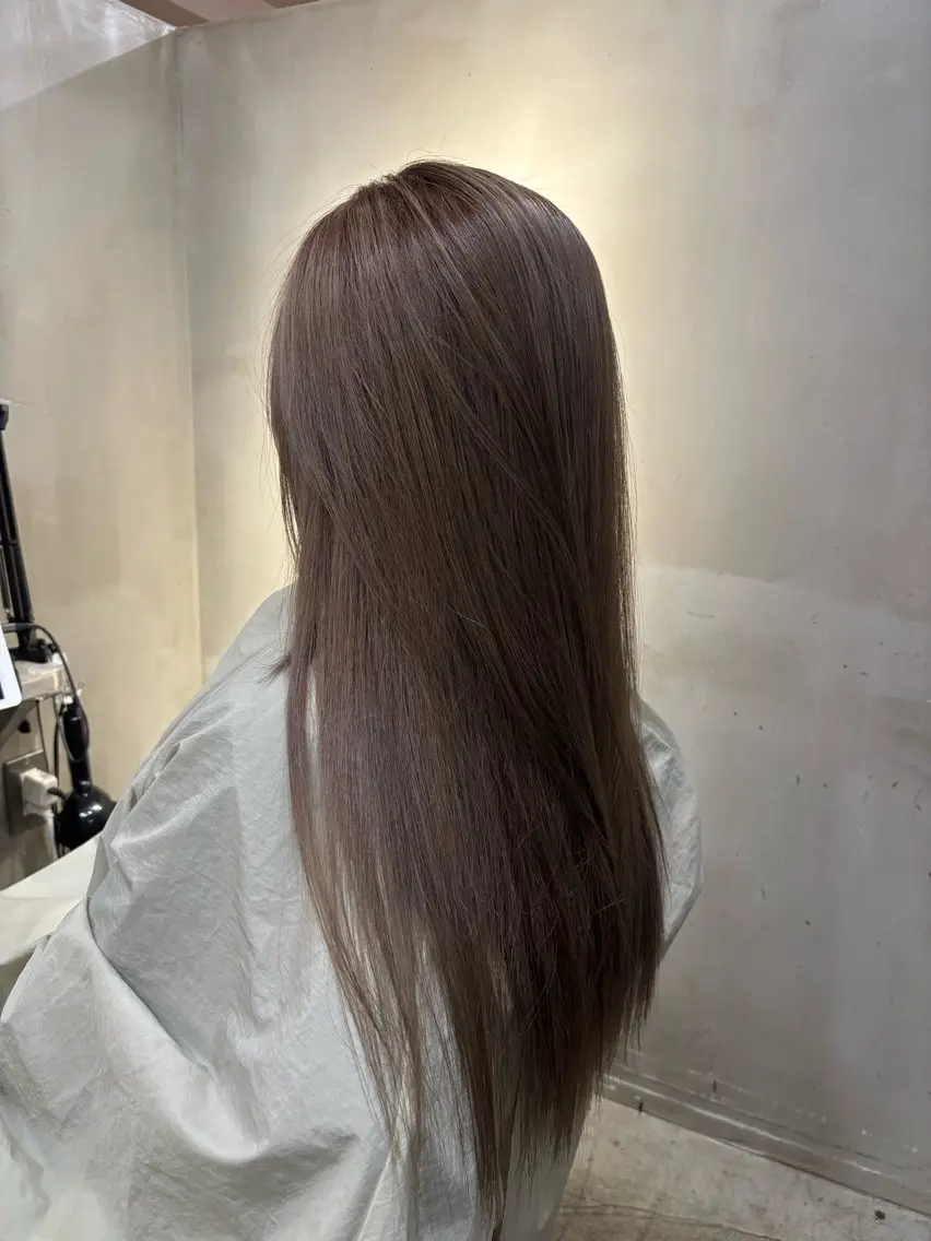 ロング カラー ベージュカラー ブリーチ ヘアカラー 中園康 /カラー/ブリーチのヘアスタイル