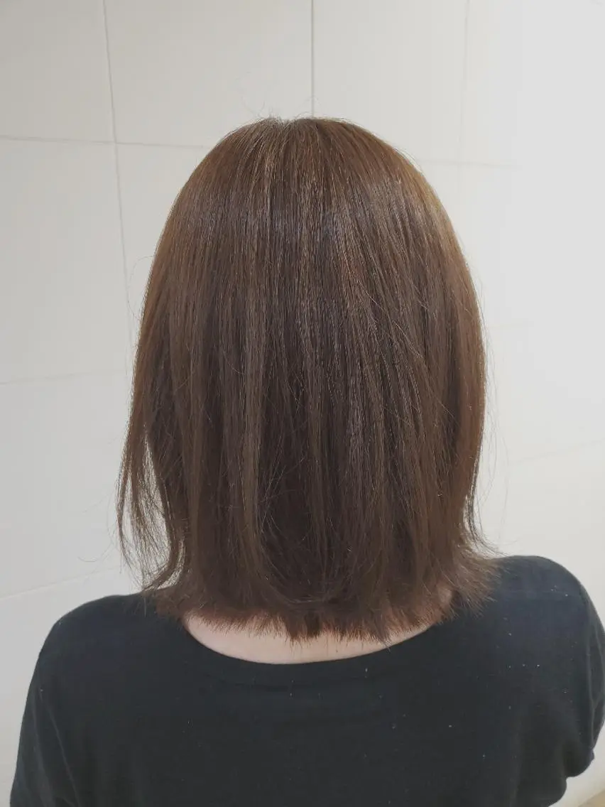 デザインカット+オーガニックカラー+トリートメントの写真
