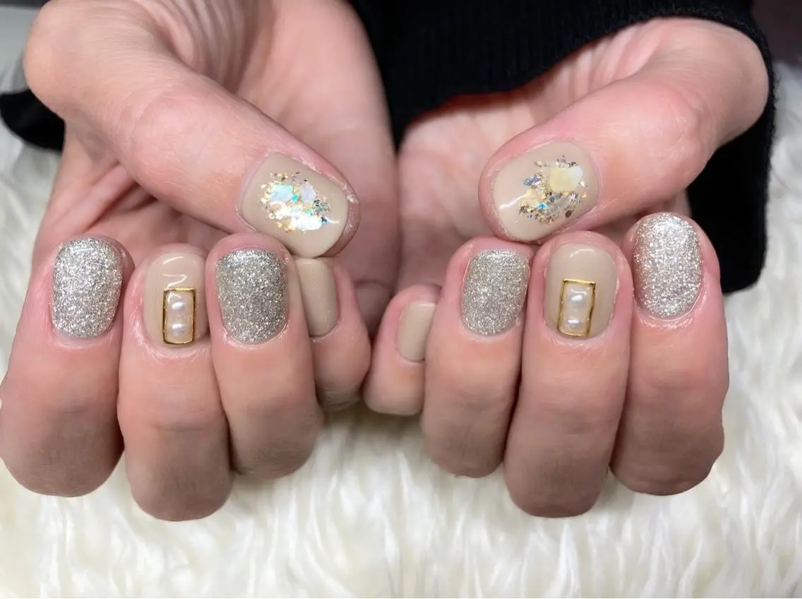 ネイル ジェルネイル ニュアンスネイル パラジェル ハンドネイル Nail&eye Belire 新宿のネイルデザイン