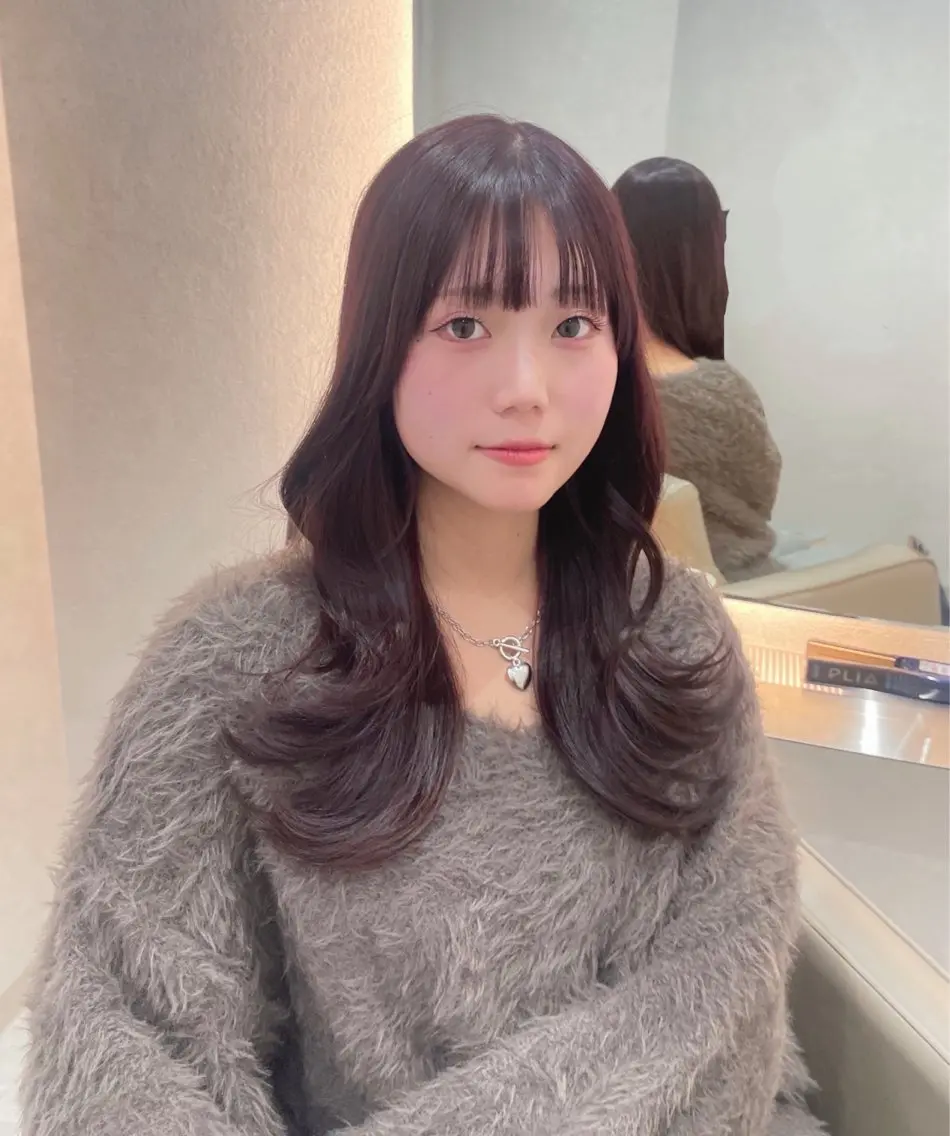 【カットなし】髪質改善inケアカラー+3stepトリートメントの写真