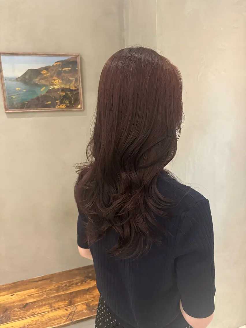 セミロング ヘアカラー トリートメント 新宿/顔周りカット +レイヤー＝しずく♩のヘアスタイル