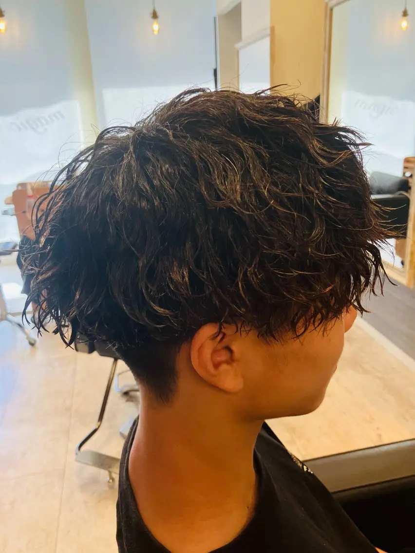 パーマ メンズ カット パーマ メンズ特化/パーマ/ フェードWATARUのヘアスタイル