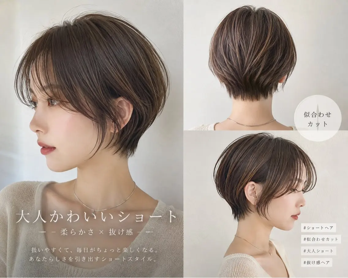 ショート ショートヘア 水川 七海のヘアスタイル