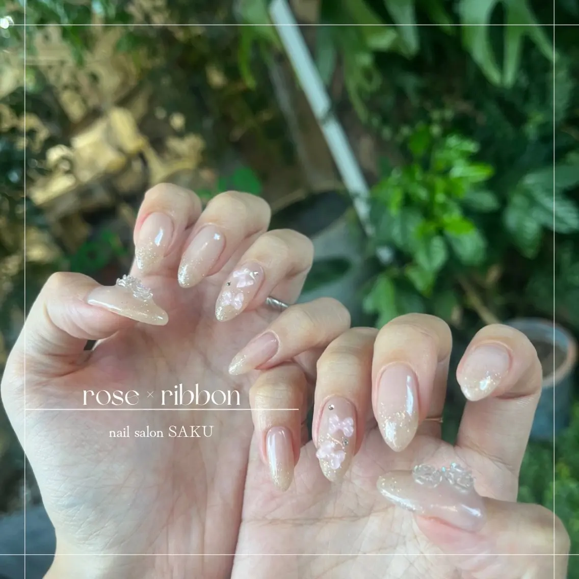 ネイル ニュアンスネイル シンプルネイル SAKU nail 作島茜のネイルデザイン