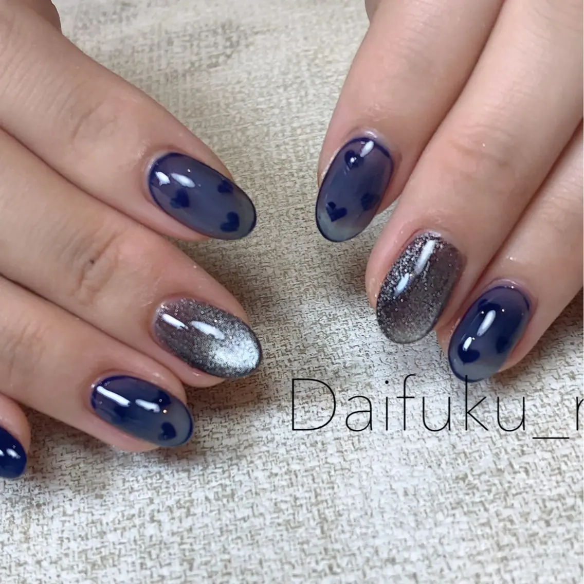 ミディアム ハンドネイル Daifuku nailsのネイルデザイン