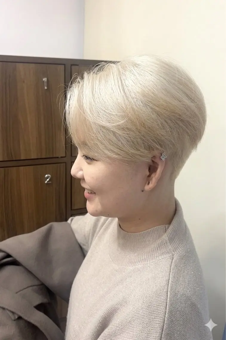 ショート カラー ブロンド ショートヘア KEN 🌟のヘアスタイル
