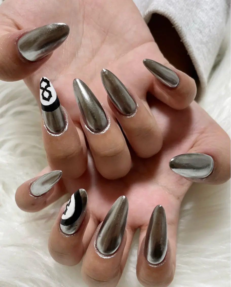 ネイル 長さ出し ハンドネイル nail salon HIRUKANAのネイルデザイン