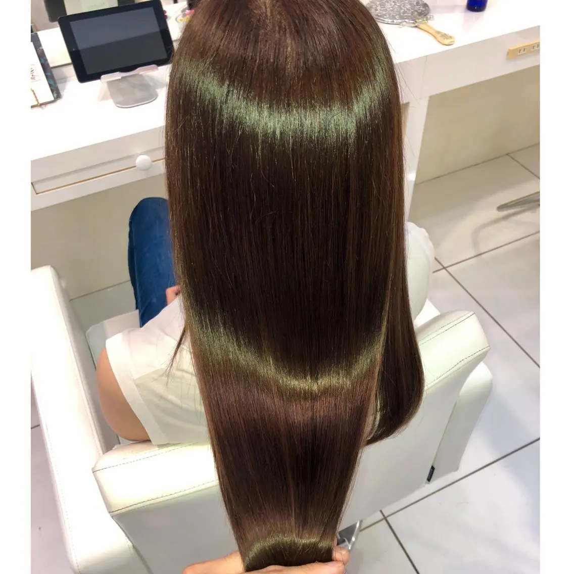 セミロング カラー アクアカラー 髪質改善 トリートメント トリートメント ヘッドスパ ✨美髪専門サロン✨ seasonsのヘアスタイル