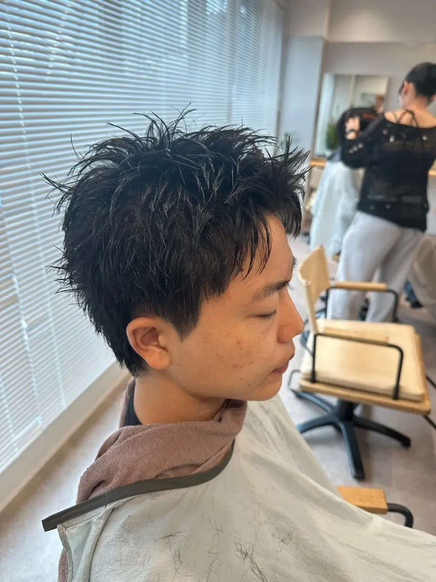 メンズ スパイキーショート walt hayatoのヘアスタイル