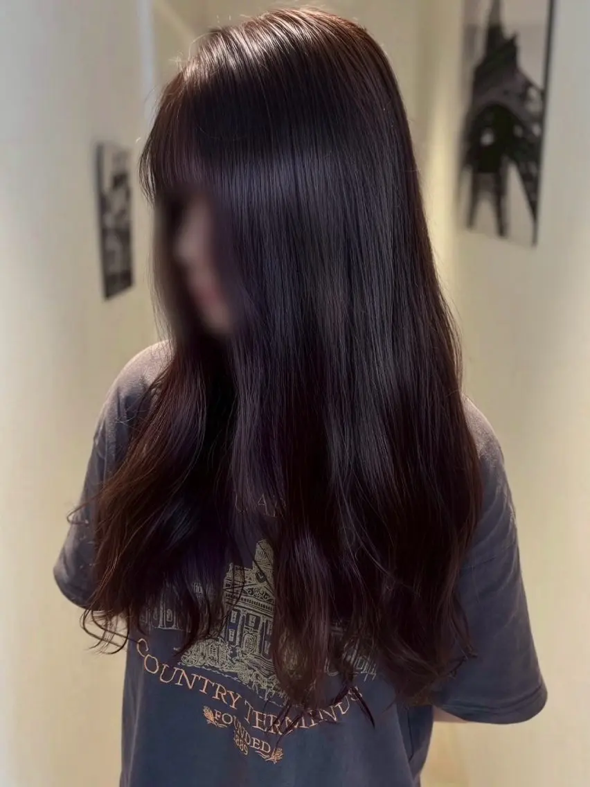ロング カラー カット ヘアカラー 🖤みらい🖤 艶髪/ダブルカラーのヘアスタイル