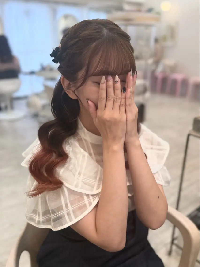 ロング ヘアアレンジ ヘアセット 梅田茶屋町ヘアセット 🎀RIONA🎀のヘアスタイル